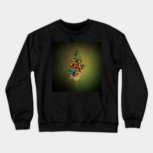 Amazing snake with skull and flowers Crewneck Sweatshirt